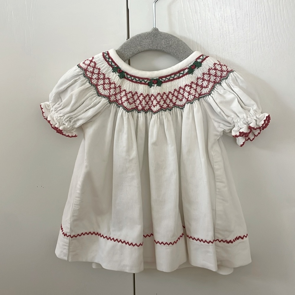 Smocked by Stelly Belly Christmas Dress